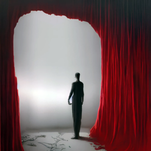 Rideau rouge