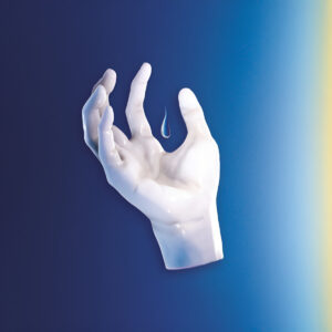 Larme couleur bleu ciel